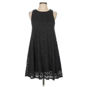 5/$25 Ginger G Sleeveless Allover Lace Dress in Black